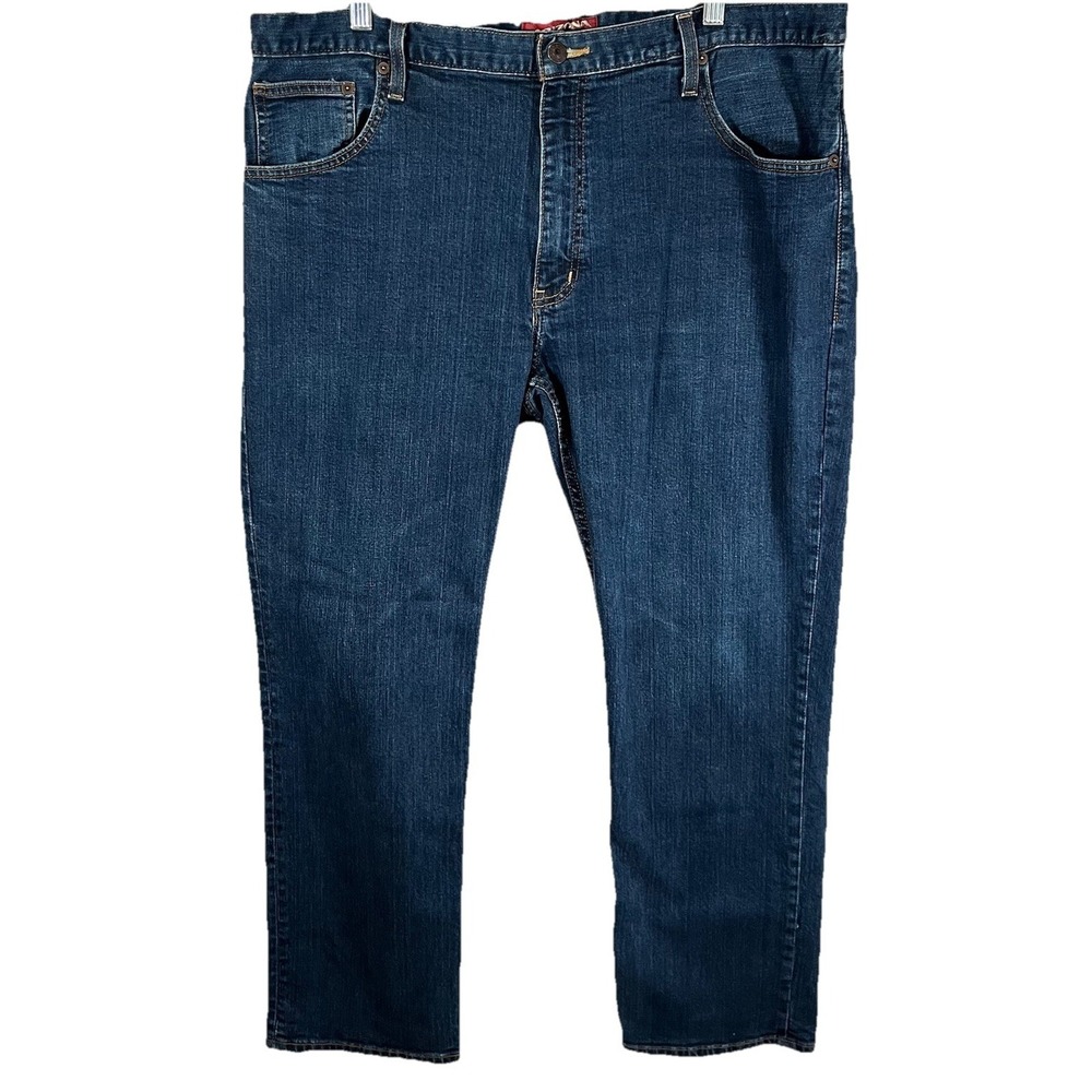 Arizona Jeans Mens Size 40x30 Blue Denim Slim Straight Leg Pockets Stretch